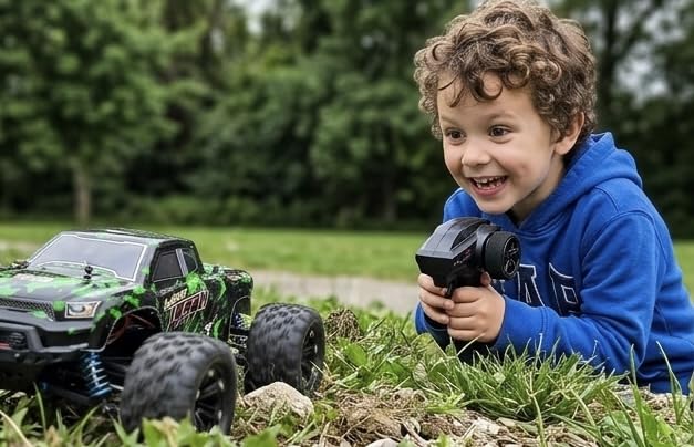 TENSSENX 1:18 Scale All Terrain RC Cars, 40KPH High Speed 4WD Remote Control Car with 2 Rechargeable Batteries, 4X4 Off Road Monster Truck, 2.4GHz Electric Vehicle Toys Gifts for Kids and Adults customer photo 2