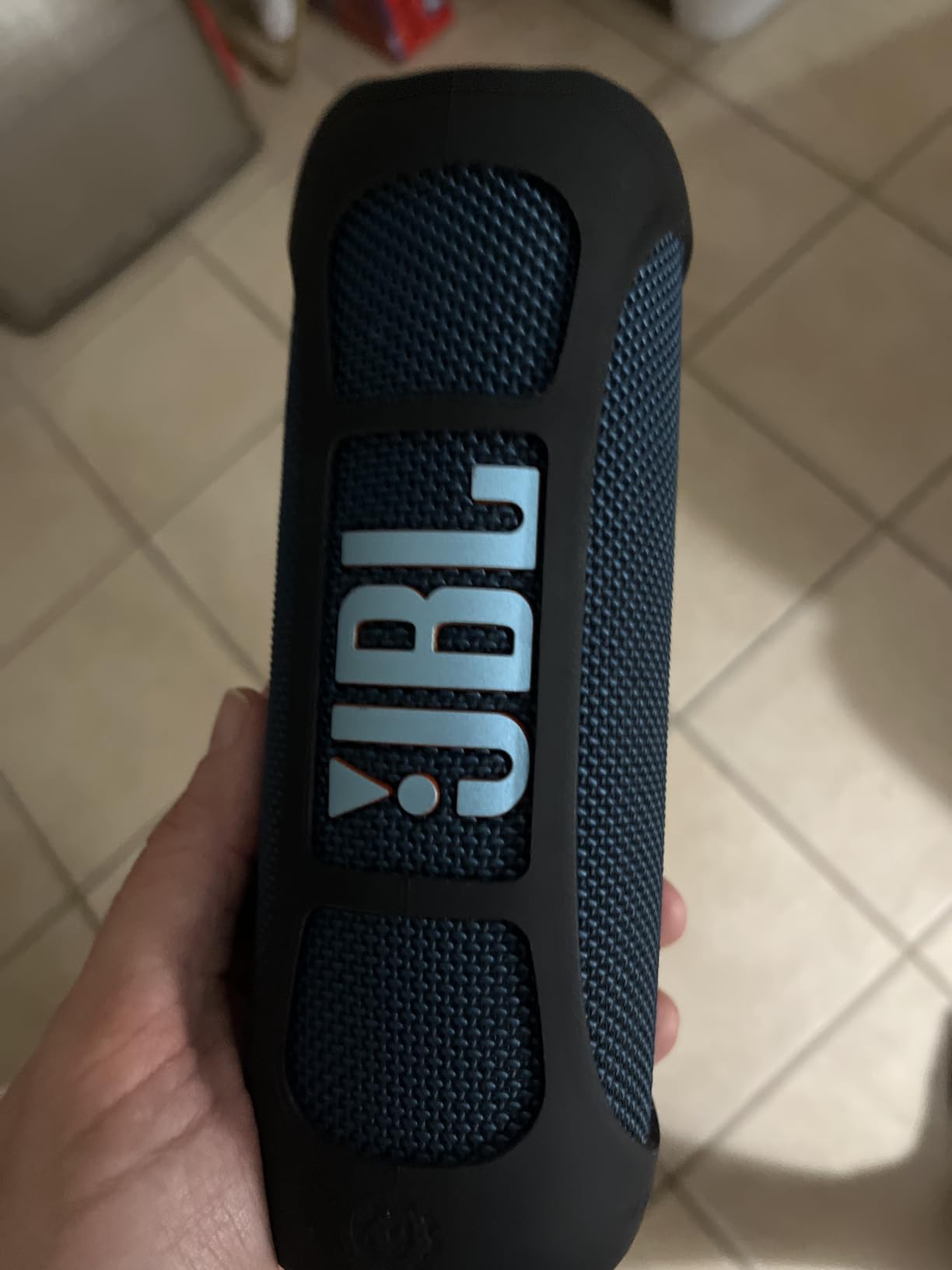 Grip - Compact Bluetooth Speaker with Bold Pro Sound and Ambient Light, up to 14 Hours of Playtime, Water, Dust and Drop-Proof (IP68), & Multi-Speaker Connection with Auracast (Teal) customer photo 1
