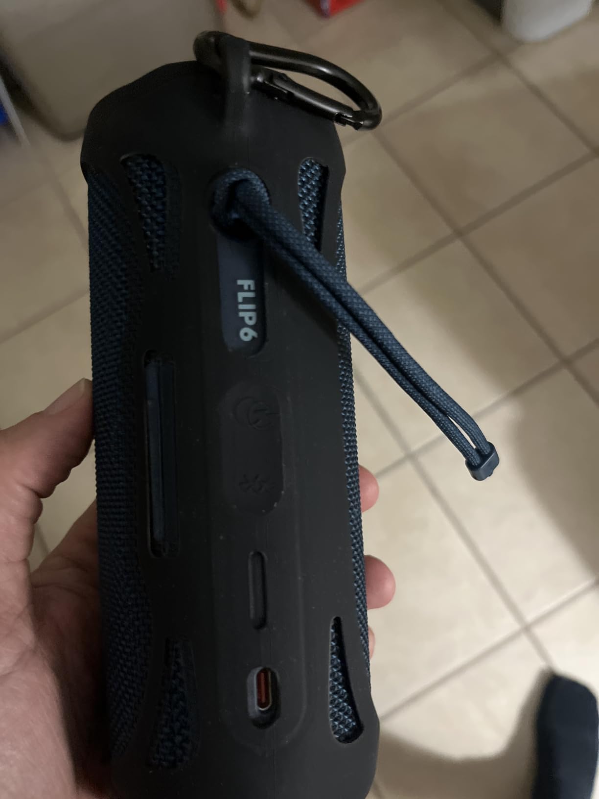 Grip - Compact Bluetooth Speaker with Bold Pro Sound and Ambient Light, up to 14 Hours of Playtime, Water, Dust and Drop-Proof (IP68), & Multi-Speaker Connection with Auracast (Teal) customer photo 2
