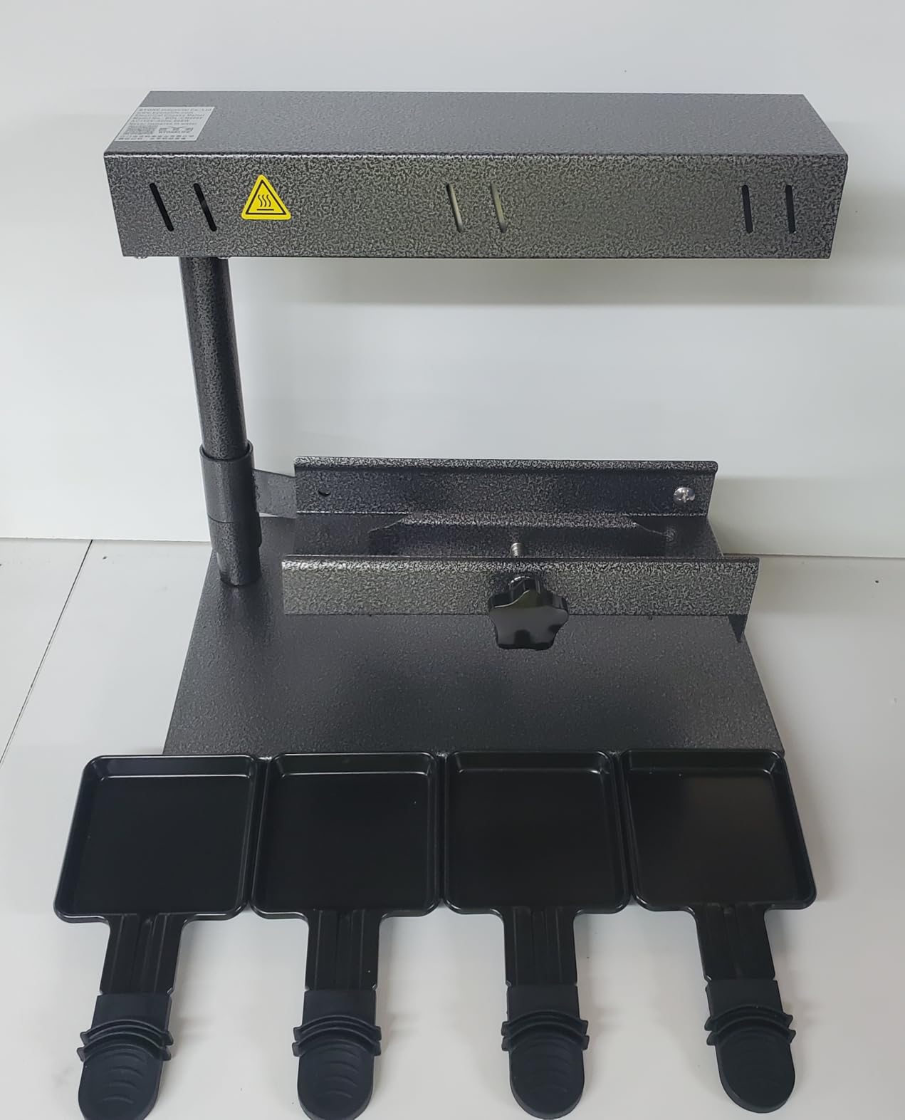Raclette Cheese Melter Commercial Electric Cheese Machine Cheese Melting Machine Adjustable Raclette Machine For Half Cheese Wheel Sliced Cheese, With 4 cheese plates customer photo 1