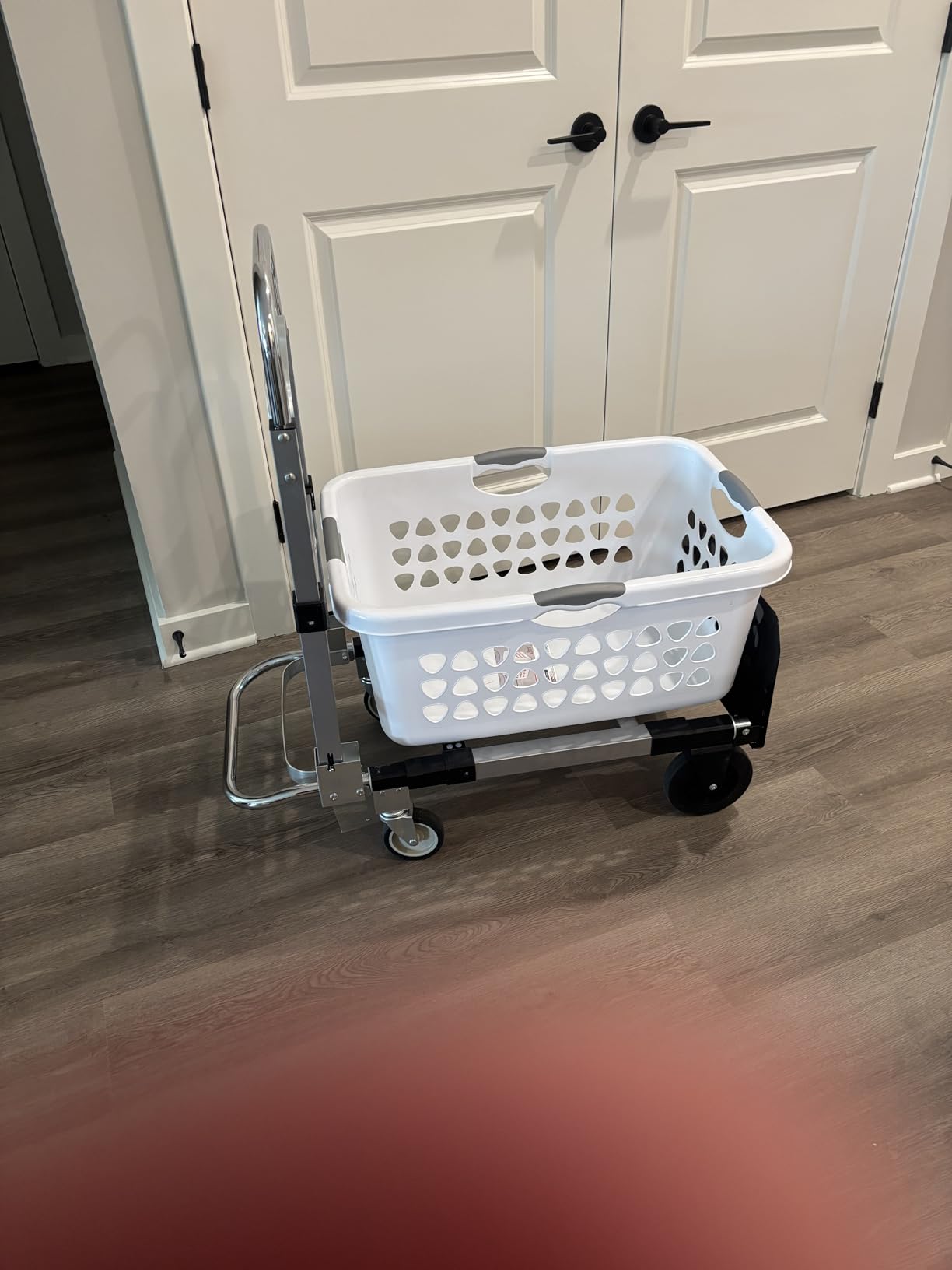 Suzhi Convertible Hand Truck Dolly Cart Heavy Duty/with 4 Wheels, Industrial Grade, 1000 Lbs Load, 2 Straps for Moving Furniture/Appliance/Carton/Warehouse/Office / 10 Minutes' Install as Video customer photo 2