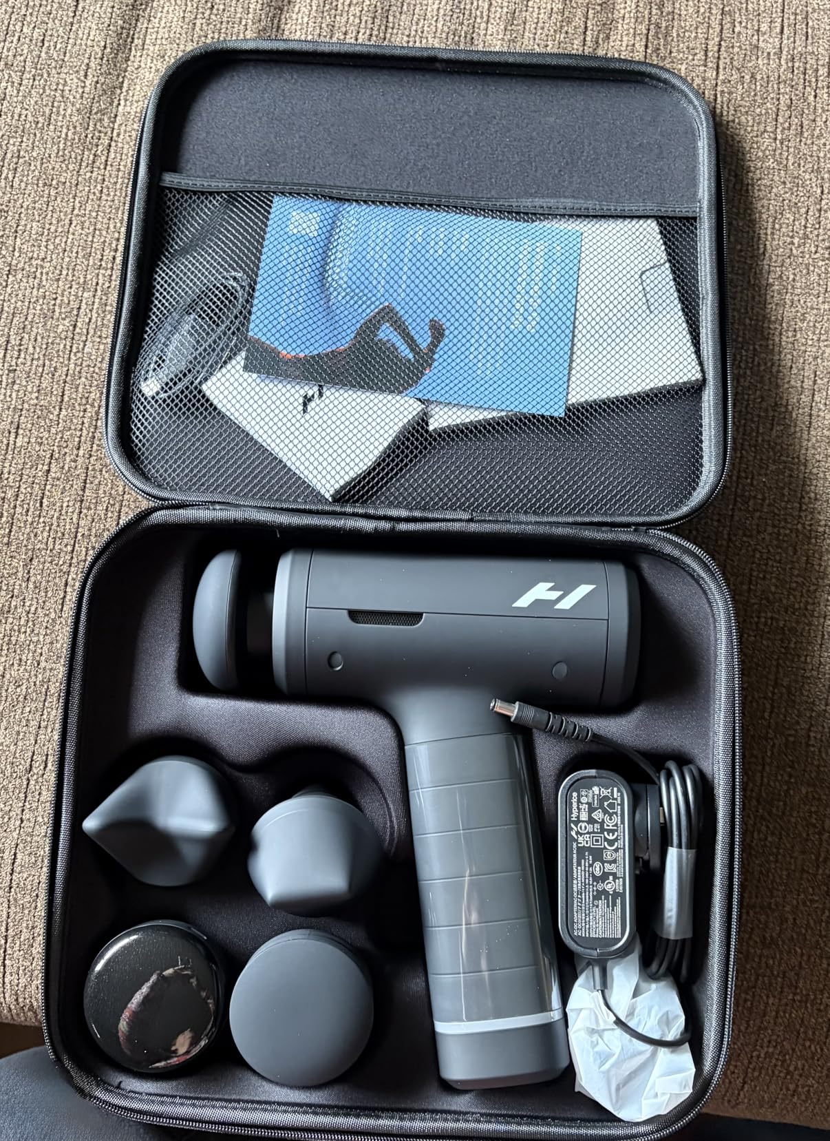 Hypervolt 3 Pro - Professional Percussion Massage Gun with QuietGlide Technology | 6 Speeds, Pressure Sensor, Heated Head & 5 Attachments | Deep Tissue Muscle Relief and Recovery customer photo 2