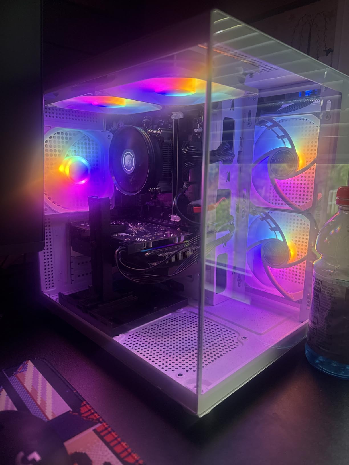 Prebuilt Gaming PC Desktop Computer, Intel Core i5 to 3.6GHz, RX560 Graphics Card with 4GB GDDR5 Video Memory, 16GB RAM, 512GB SSD, WiFi 5.0, RGB Fan x5 customer photo 2