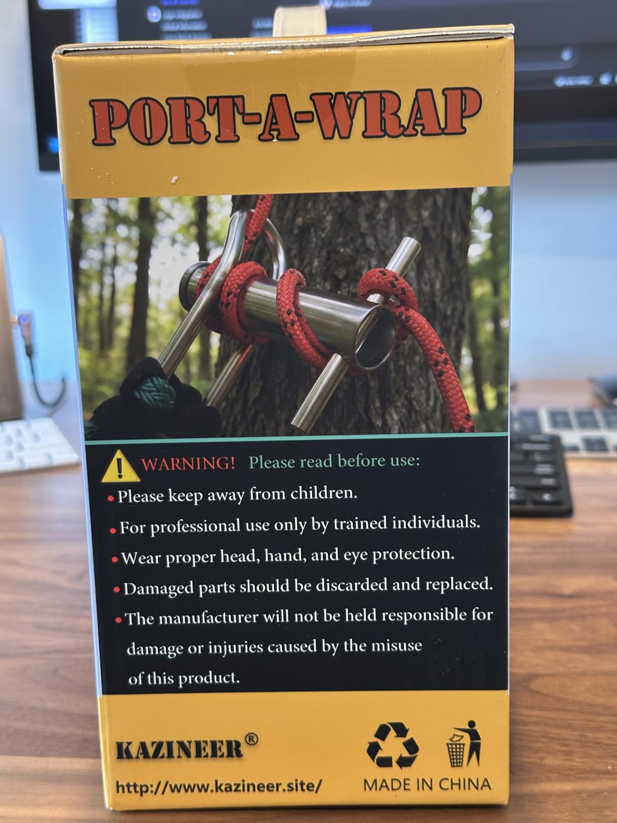 Port-A-Wrap | Compact Stainless Steel Rope Friction Device for Tree Work - Safely Lower Heavy Wood in a Controlled Manner customer photo 1