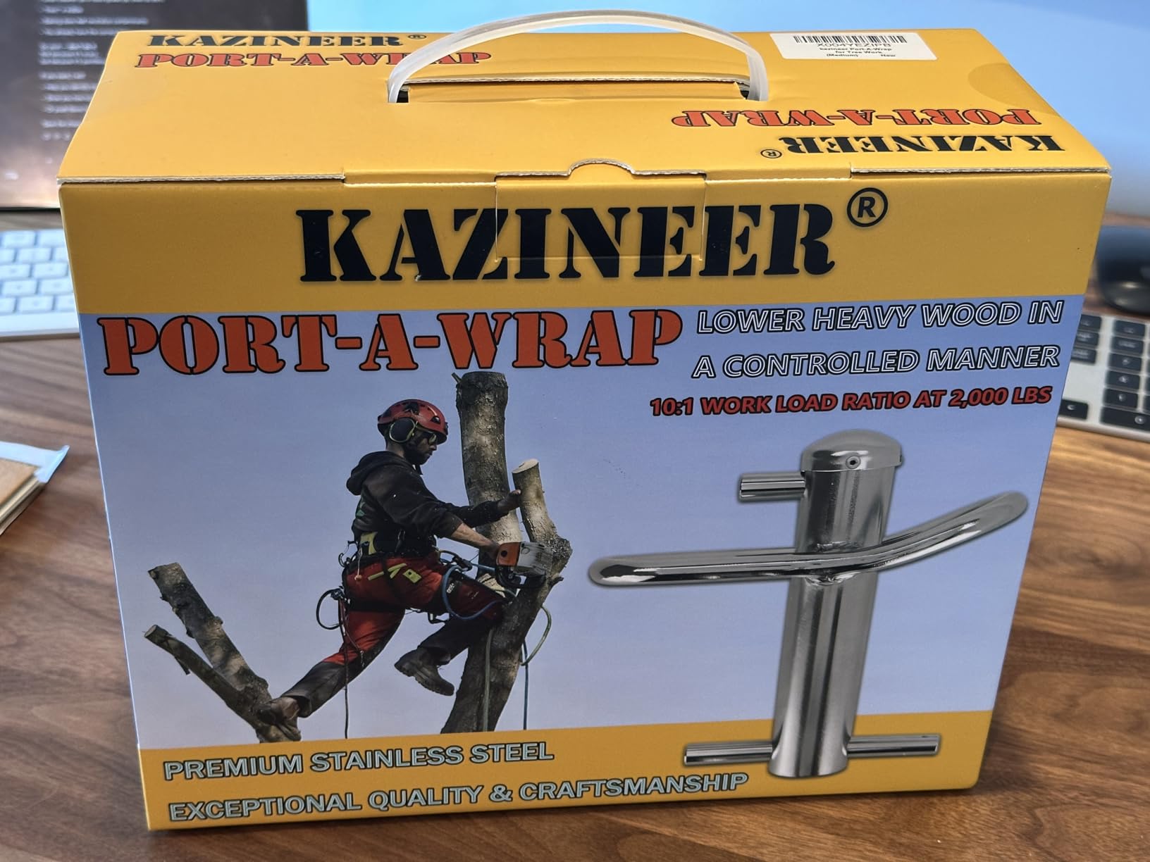 Port-A-Wrap | Compact Stainless Steel Rope Friction Device for Tree Work - Safely Lower Heavy Wood in a Controlled Manner customer photo 2