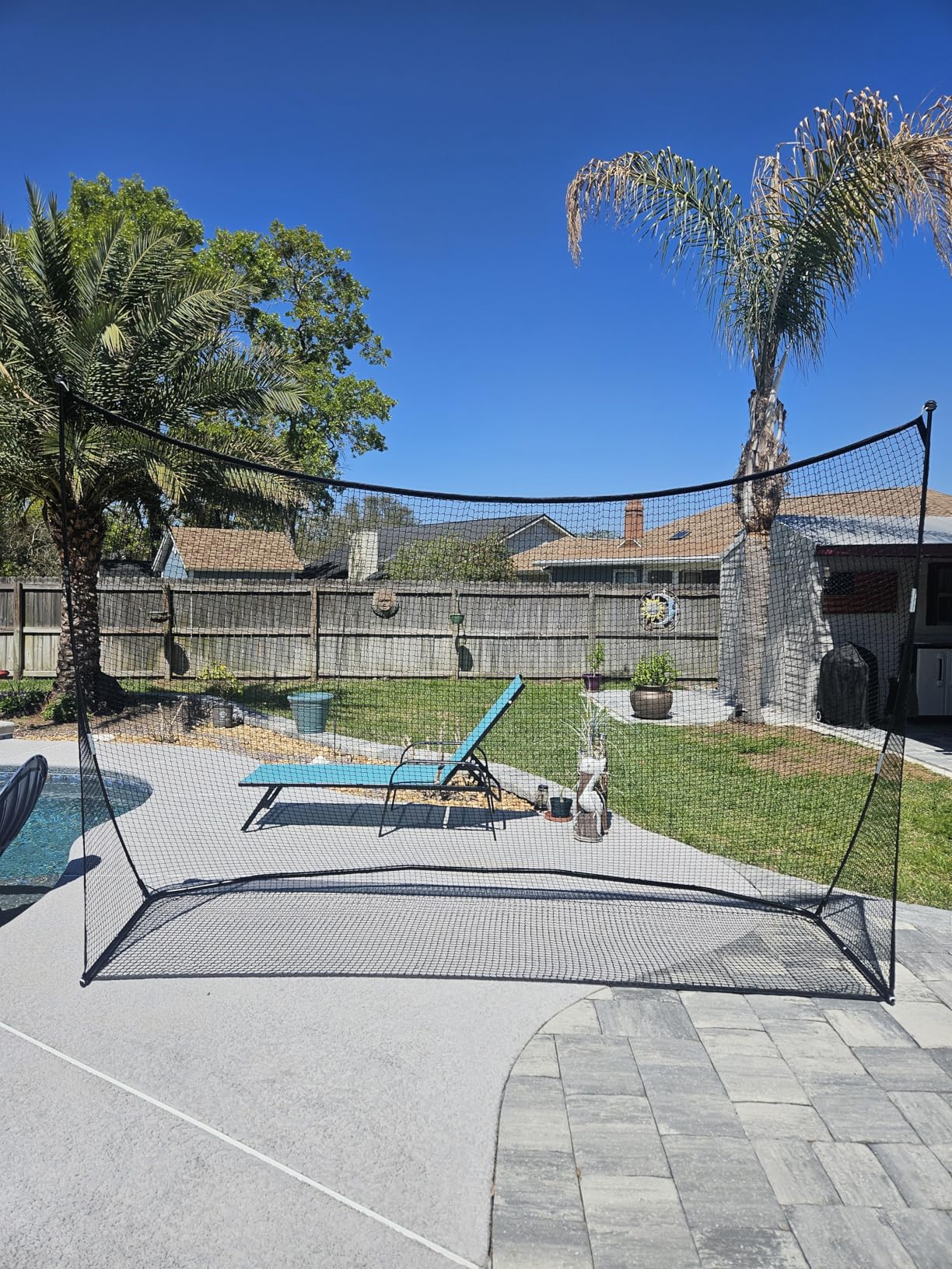 Golf Practice Net 10x7 FT, Heavy Duty & Easy Quick Setup with Sturdy Frame, Portable Hitting Net with Carry Bag for Backyard Indoor Outdoor Golf Swing Chipping Training, Ideal Gift for Men Dad customer photo 1