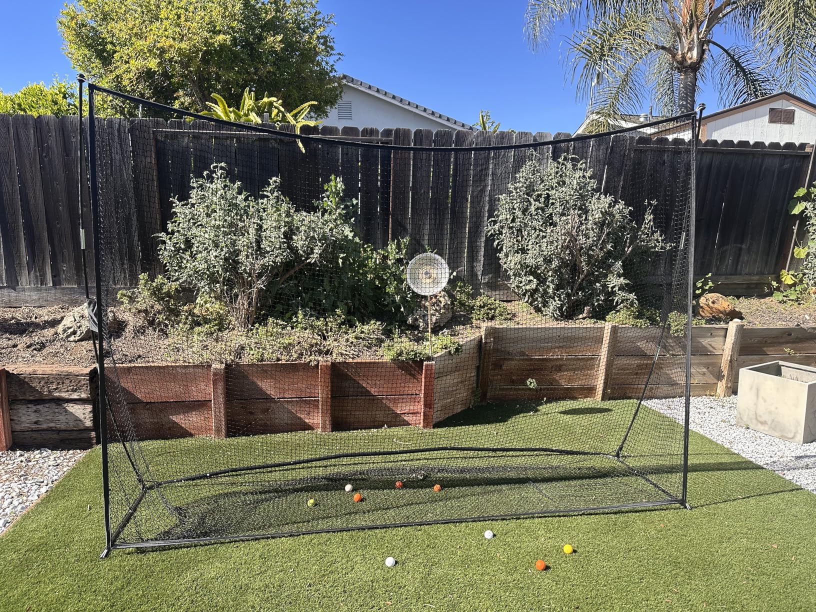 Golf Practice Net 10x7 FT, Heavy Duty & Easy Quick Setup with Sturdy Frame, Portable Hitting Net with Carry Bag for Backyard Indoor Outdoor Golf Swing Chipping Training, Ideal Gift for Men Dad customer photo 2
