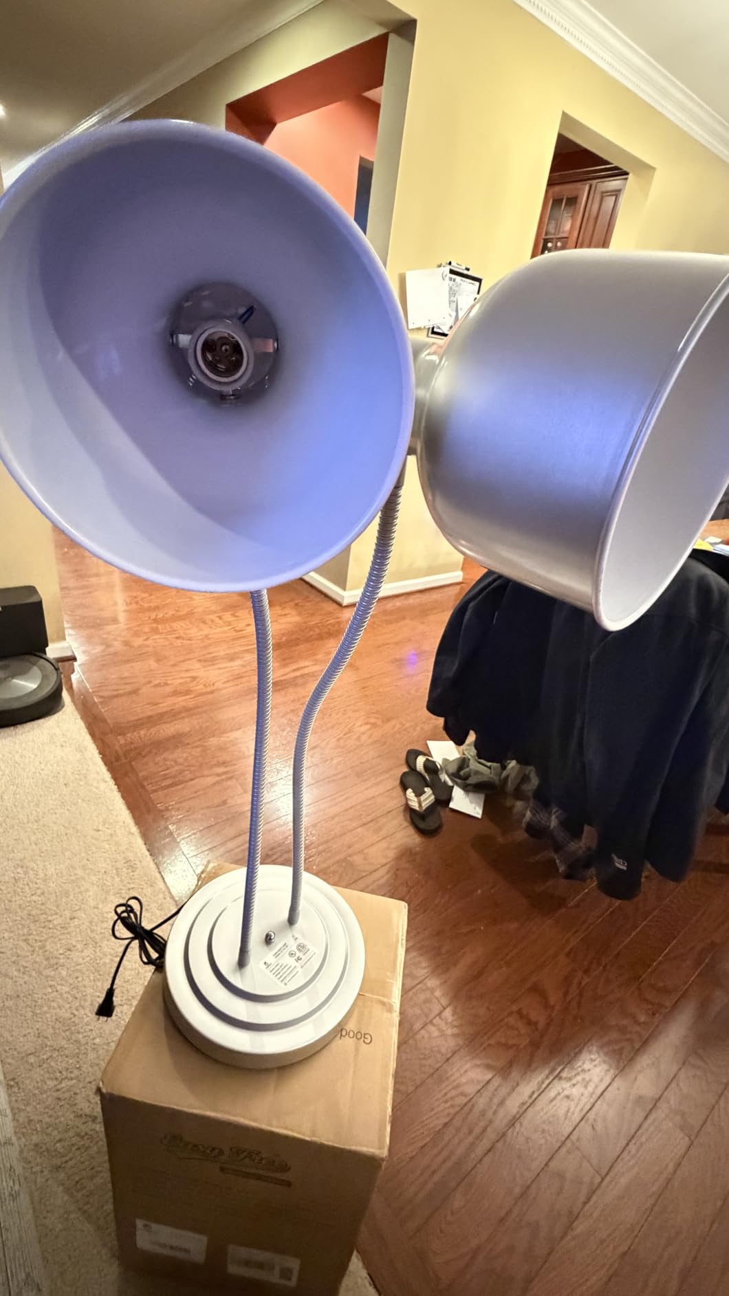 Original Food Heat Lamp, 500W Commercial Silver Food Warmer Light with 3 Bulbs, Adjustable and Flexible Buffet Heating Lamp for Catering, Restaurant, Party (Includes Plates & Tong) customer photo 2