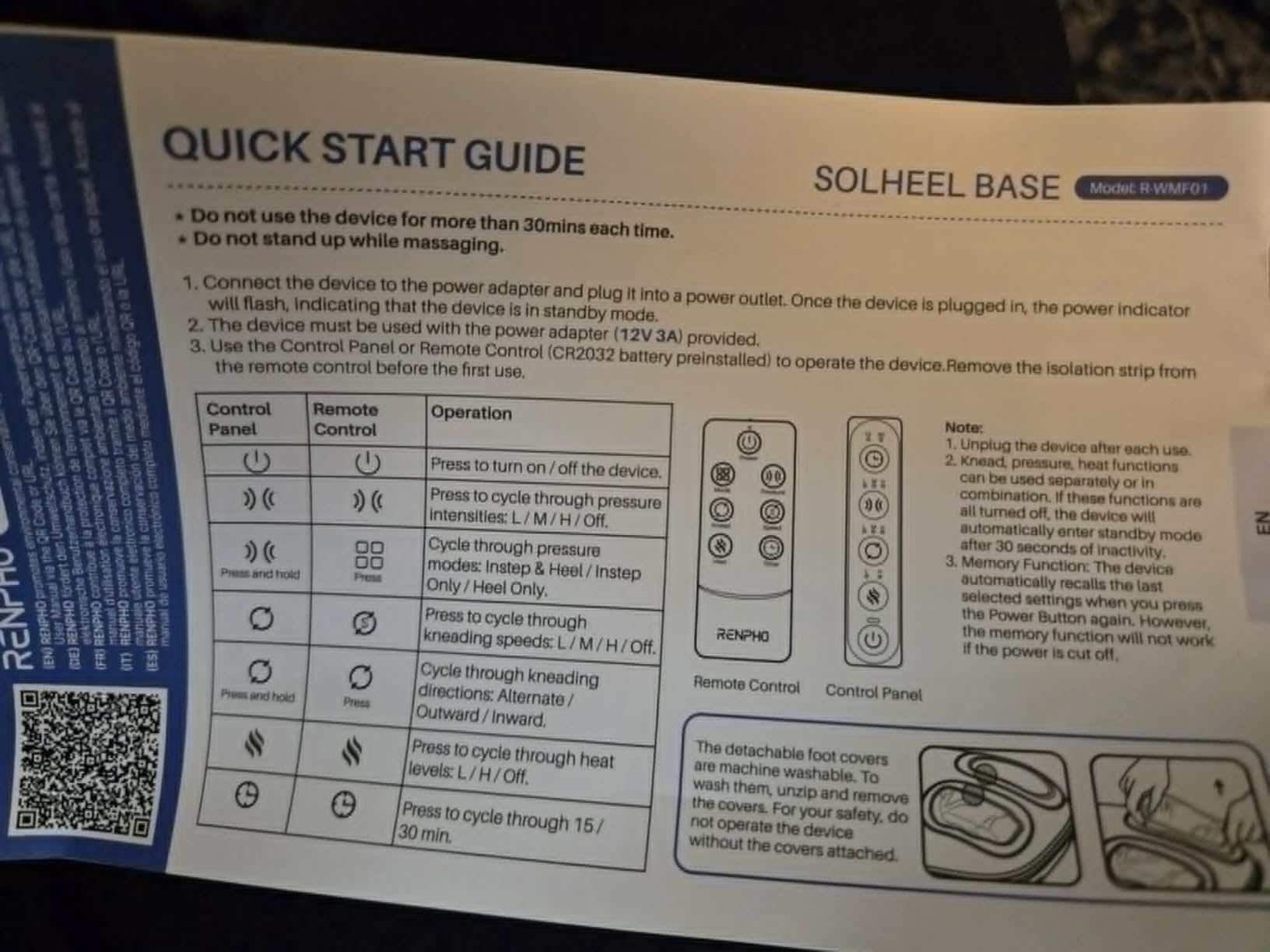 RENPHO Shiatsu Foot Massager with Pressure Monitor Tech, Full-Foot Massage Machine with Kneading & Compression for Plantar Fasciitis customer photo 2