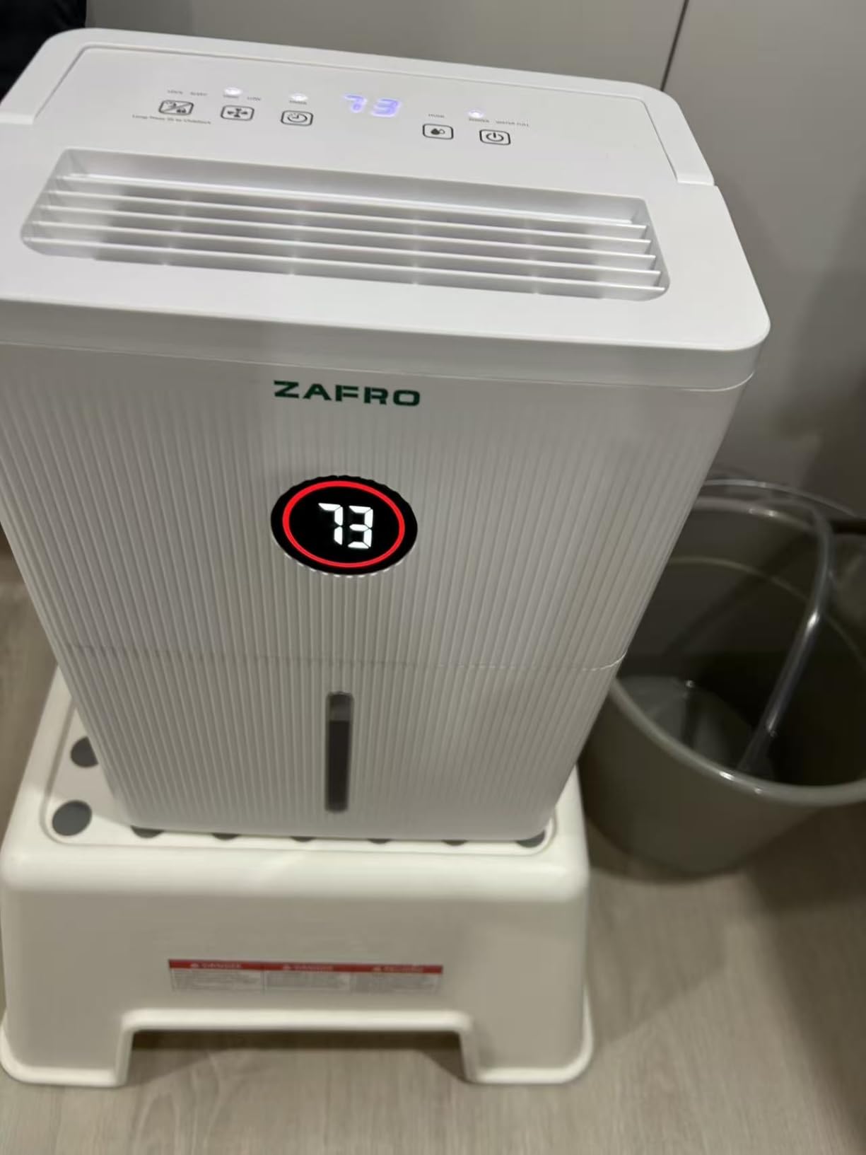 ZAFRO 1600 Sq.Ft Dehumidifiers for Home and Basement with Drain Hose, Ultra Quiet 41dB, Energy Saving Max 21 Pints Dehumidifier with Auto or Manual Drainage, Auto Defrost, Three Modes, Dry Clothes customer photo 2