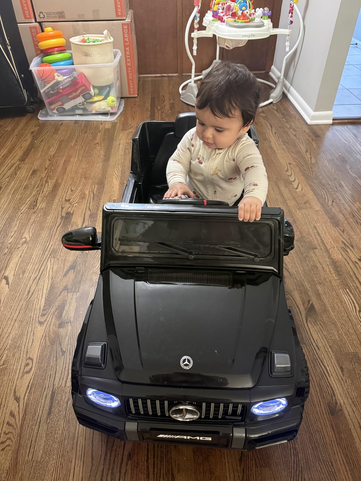 Mercedes-Benz G63 Kids Ride On Car, 12V Toddler Electric Car with Remote | Licensed Mercedes G Wagon, parental remote control, durable body, LED lights, music, upgraded motors and soft start safety customer photo 1