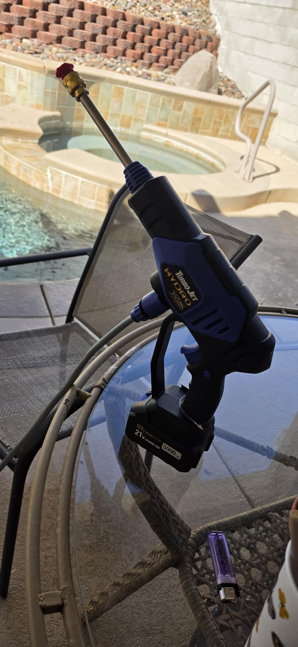 Turbo Jet HydroX5 Pro+ Cordless Pressure Washer - 380 PSI | 21V 5000mAh Battery | Dual Water Source | Portable Pressure Washer for Cars, Patios, Bikes & More customer photo 2