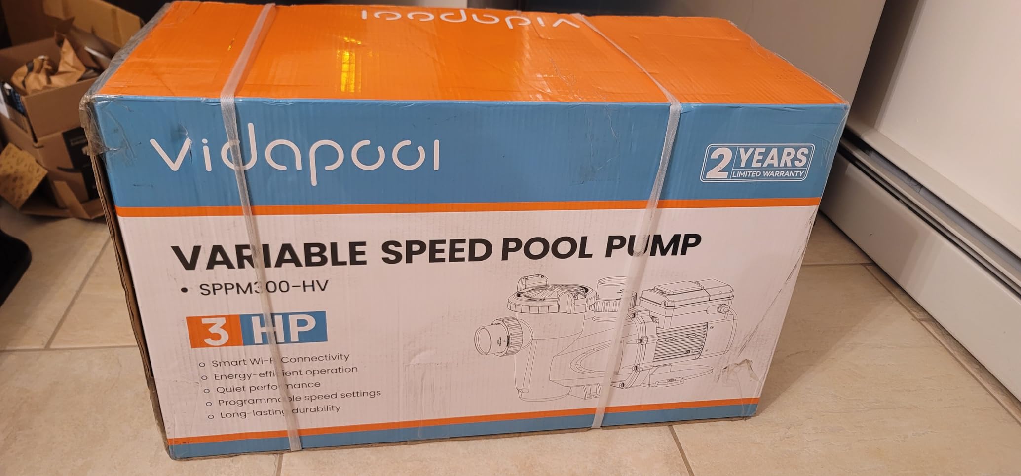 Variable Speed Pool Pump, In/Above Pool Pump with Filter Basket, 3 HP, 220V, 11100GPH customer photo 2