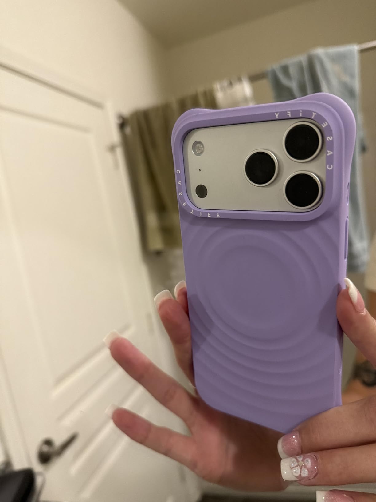CASETiFY Ripple iPhone 17 Pro Max Case [Silicone/Compatible with Magsafe / 6.6 ft. 2X Military Grade Drop Protection] - Pebble Grey customer photo 1