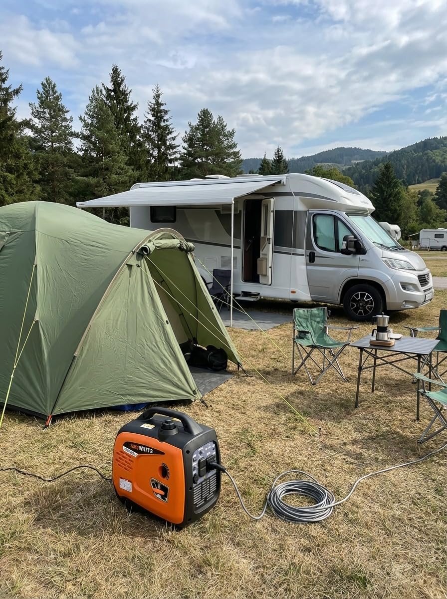 5000W Portable Inverter Generator for Home Emergency Backup Power, Super Quiet Small Gas Powered Generator for Camping, RV, Outdoor, Jobsite with ECO Mode, Parallel Capable, EPA Compliant customer photo 1