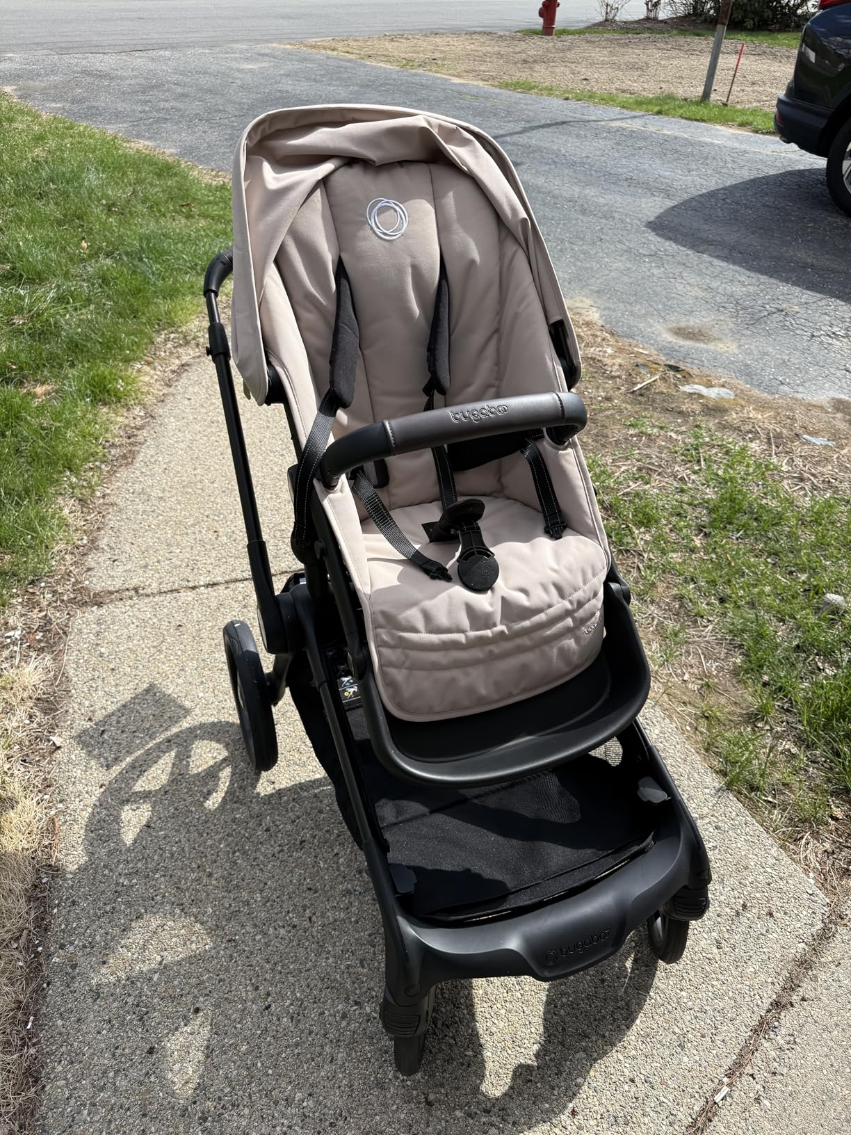 Bugaboo Kangaroo All-Terrain Full-Size Single-to-Double Tandem Stroller Toddler Seat, for Up to Three Kids, XL Wheels, One-Hand Operation, XL Underseat Storage - Midnight Black customer photo 1