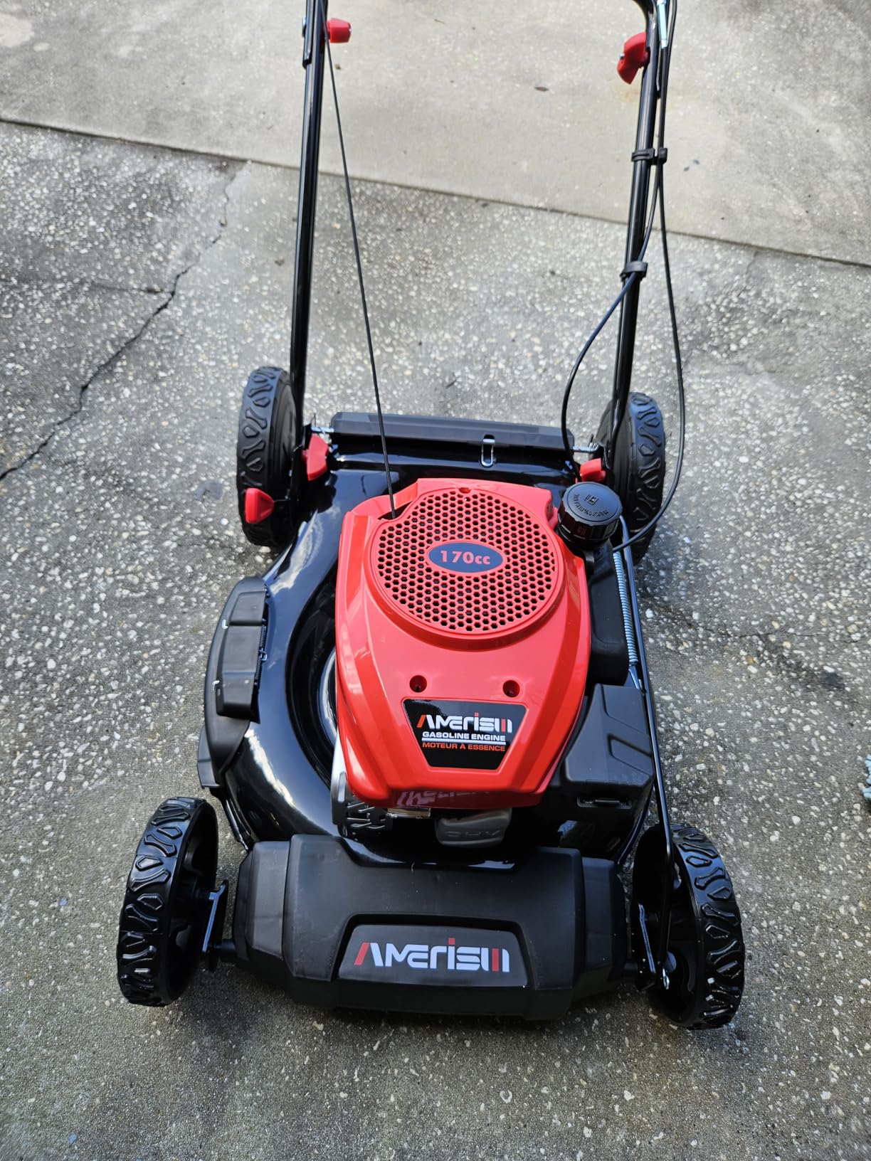 AMERISUN 14-Inch Corded Electric Lawn Mower, 12.5 Amp 3400RPM 2IN1 Mulching & 10-Gallon Collection Bag, Push Mower with 6-Position Cutting Height, Lightweight Electric Mower for Residential Yards customer photo 1