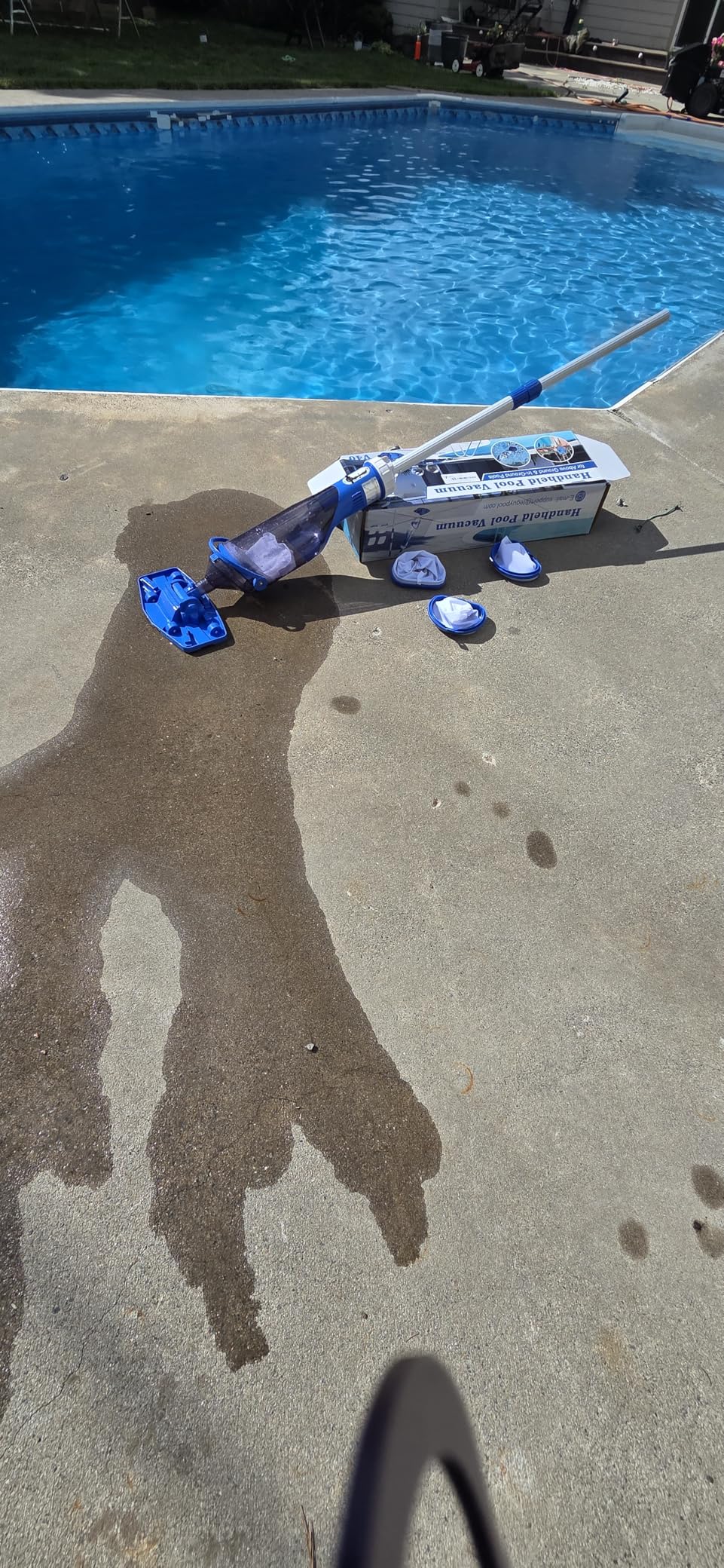 Cordless Pool Vacuum with Telescopic Pole, 18.5 GPM Powerful Suction, 1.5H Supercharge Technology, Handheld Pool Vacuum Cleaner for Above Ground/Inground Pools, Hot Tubs customer photo 1