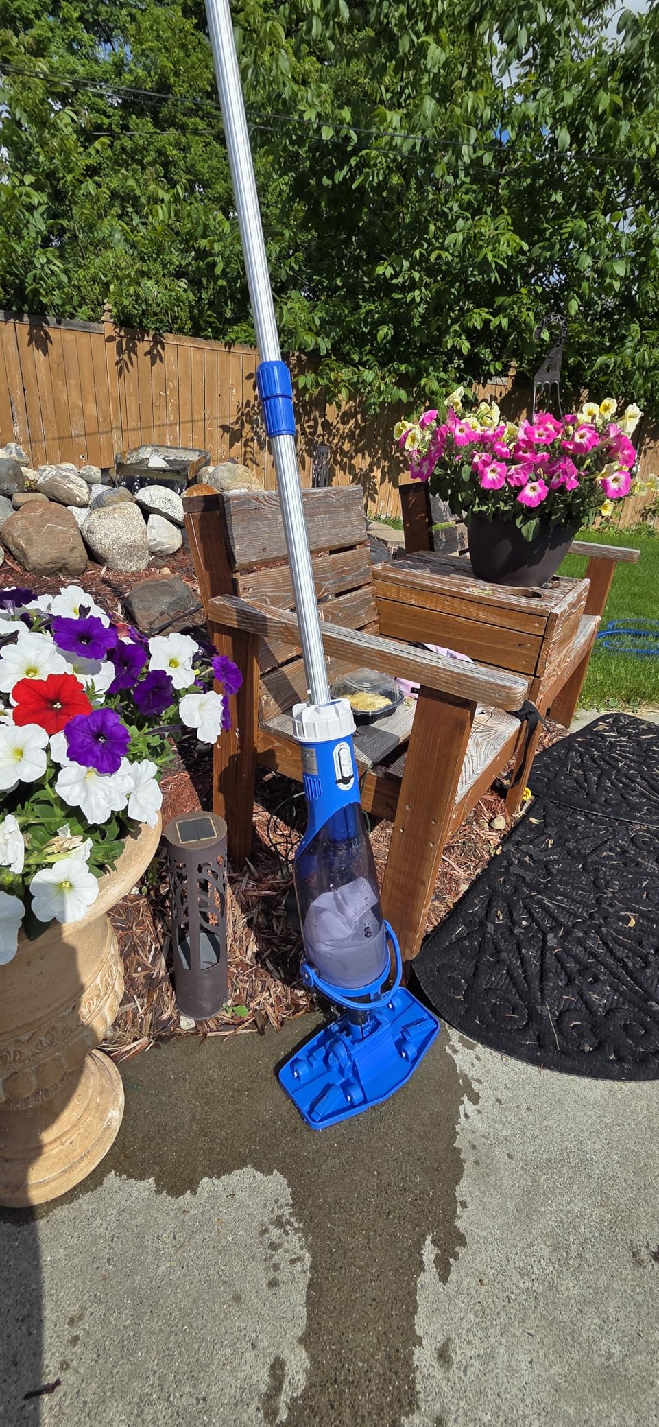 Cordless Pool Vacuum with Telescopic Pole, 18.5 GPM Powerful Suction, 1.5H Supercharge Technology, Handheld Pool Vacuum Cleaner for Above Ground/Inground Pools, Hot Tubs customer photo 2