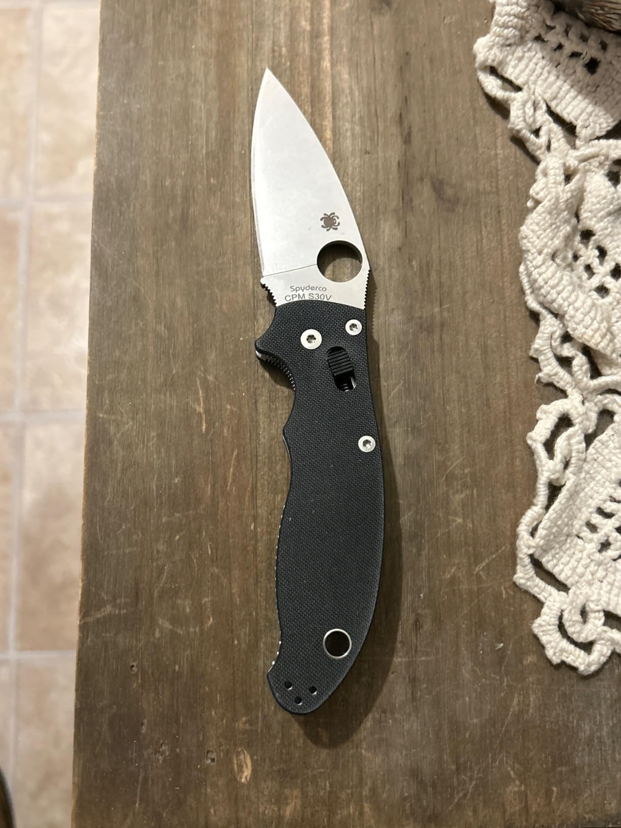 Spyderco Manix 2 Folding Pocket Knife with 3.3