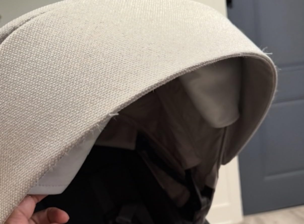 UPPAbaby Cruz V3 Stroller - from Birth + Car Seat Compatible - Full-Size, Reversible Seat - Infant Insert, Bug and Rain Shields Included - Ada - (Sandstone Mélange/Carbon Frame/Chestnut Leather) customer photo 2