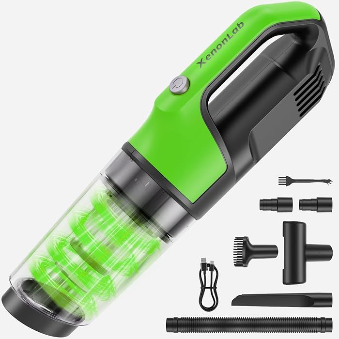 Handheld Vacuum Cordless 1.1 Pounds Car Vac 10000PA Hand Held Vacuums 4-in-1 Hand Vac Cordless Rechargeable HEPA Filter Large Capacity Dust Cup for Car Office Home Pets Hair customer photo 1