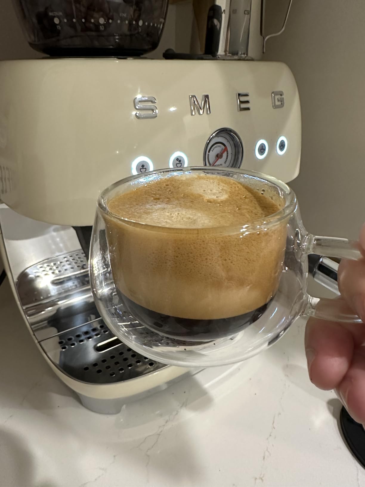 Smeg Semi-Automatic Espresso Machine (Matte Black) customer photo 2