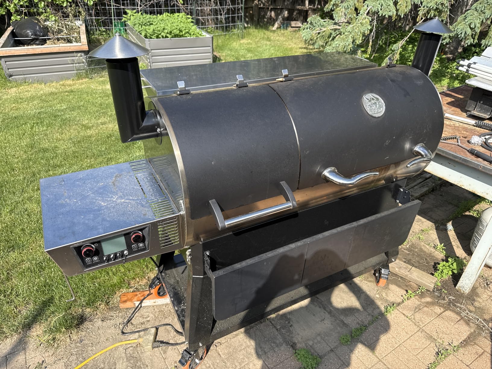 recteq DualFire 1200 Wood Pellet Smoker Grill, Wi-Fi Electric Pellet Grills, Dual Chambers for Hot and Fast + Low and Slow Cooking | DualFire 1200 + Grill Cover Bundle customer photo 1