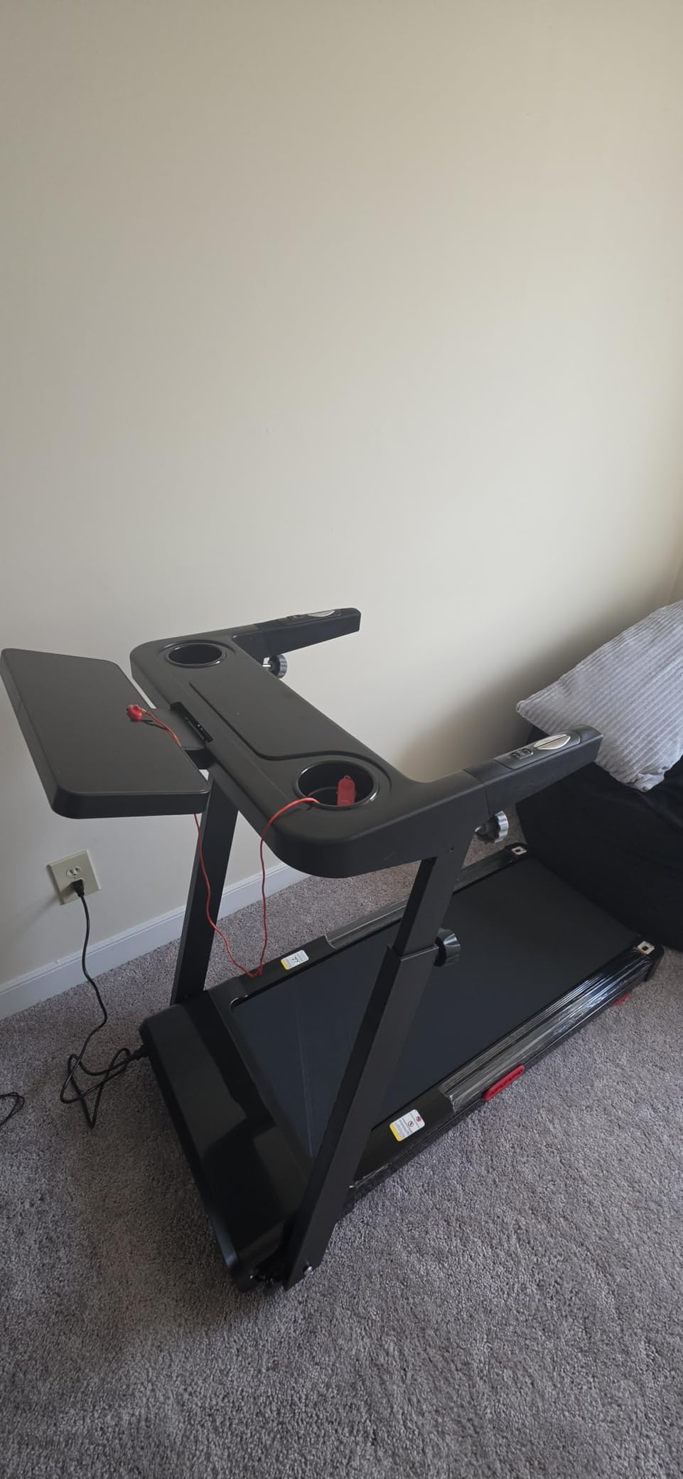 LONTEK Treadmill with Auto 20% Incline, Treadmills for Home, Portable Treadmill with 400lb Capacity Weight, 3.5HP Quiet Running Machine with Adjustable Handle Height, 42.5 x 16.2 Widen Running Area customer photo 2