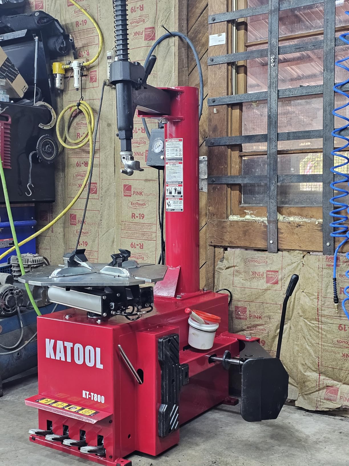 KATOOL 2.0HP Double Assist Arm Tire Changer with Balancer Machine Combo with Bead Blaster Tire Changer Machine Tire Machine, Outside Clamp 12