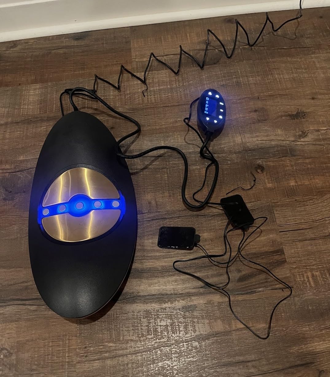 Zenopax 4-in-1 Electric Lumbar Traction Device - Adjustable Lower Back Massager for Pain Relief Deep Tissue with Heat, Vibration, Electrotherapy, Home Lumbar Decompression & Sciatica Relief(Golden) customer photo 1