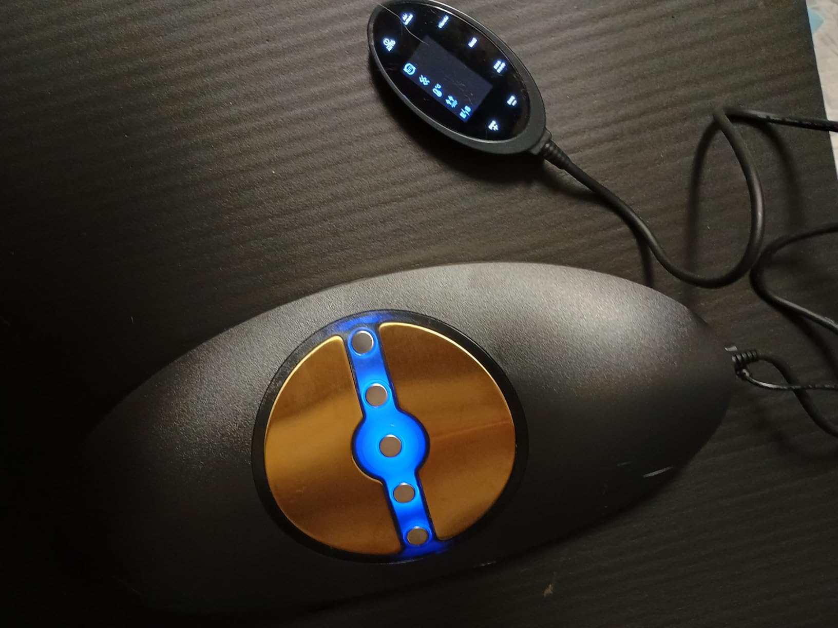 Zenopax 4-in-1 Electric Lumbar Traction Device - Adjustable Lower Back Massager for Pain Relief Deep Tissue with Heat, Vibration, Electrotherapy, Home Lumbar Decompression & Sciatica Relief(Golden) customer photo 2