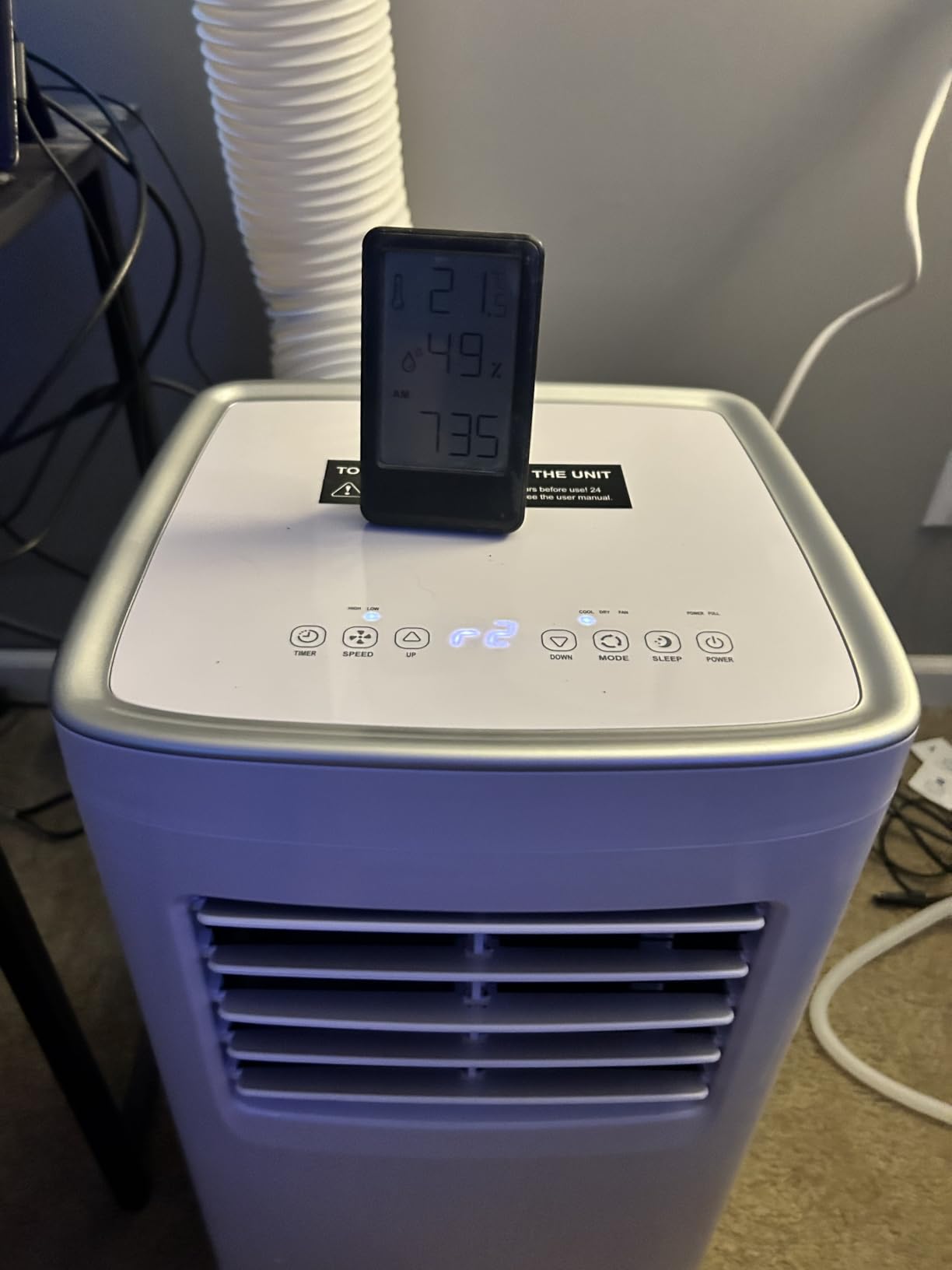 Coolblus Portable Air Conditioners 14000 BTU, 4 in 1 Portable AC Unit with Heat/Cool/Dehumidify/Fan, Wi-Fi Smart Quiet AC Cool Up to 650 Sq.Ft, Remote Control, Auto Swing, White-14000BTU-WIFI-HEAT customer photo 1