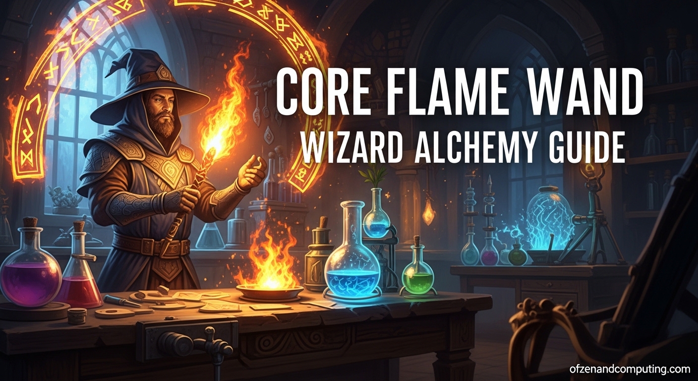 Core Flame Wand Wizard Alchemy Guide