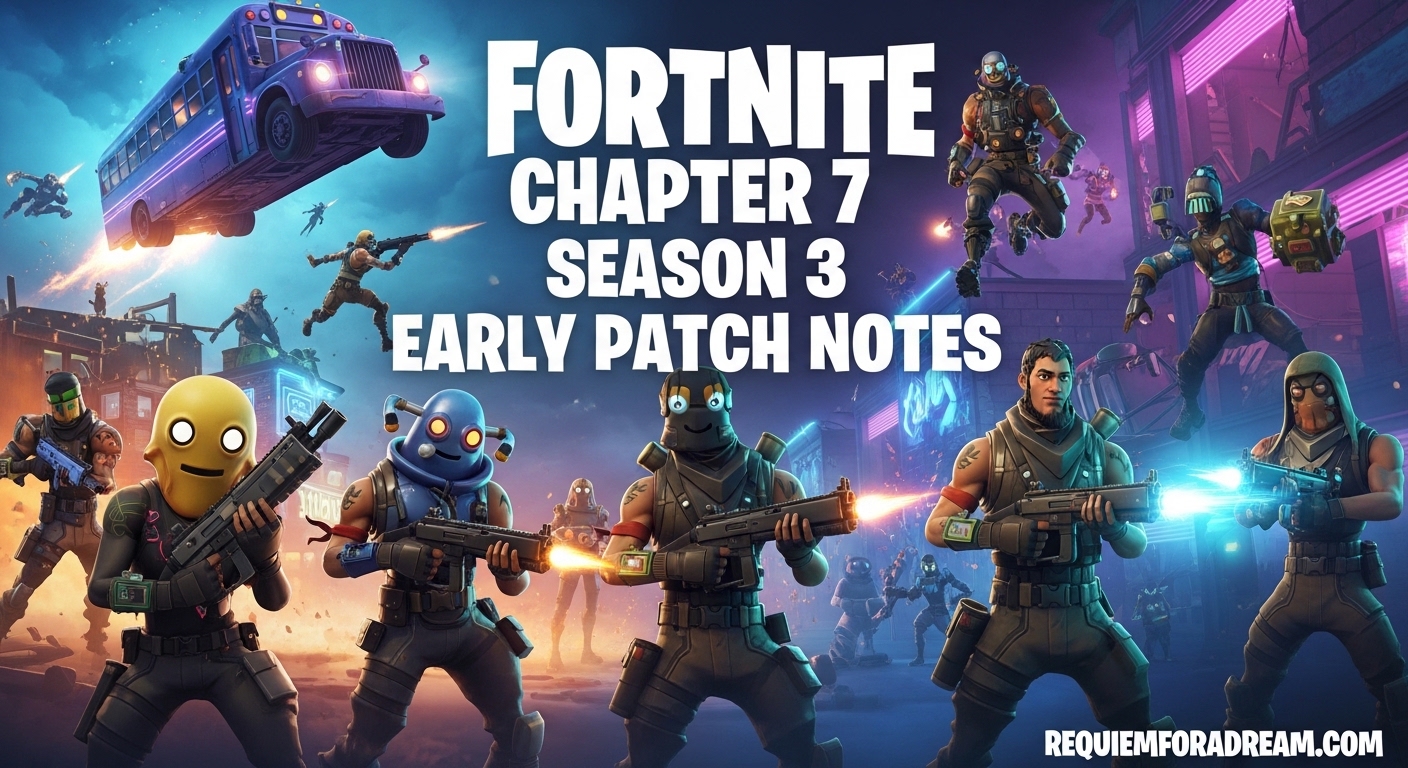 Fortnite Chapter 7 Season 3 Early Patch Notes