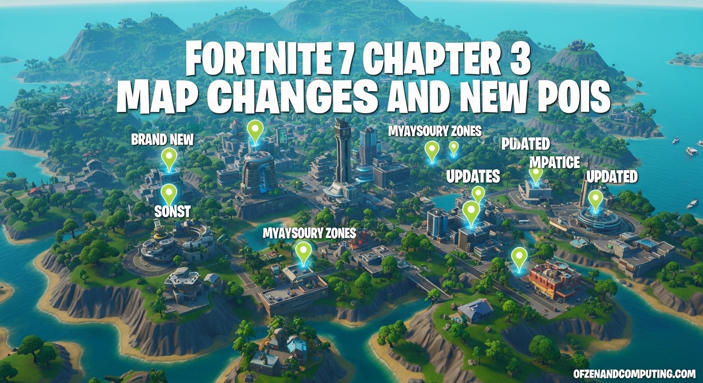 Fortnite Chapter 7 Season 3 Map Changes and New POIs