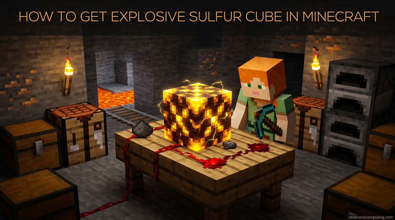 How to Get Explosive Sulfur Cube in Minecraft