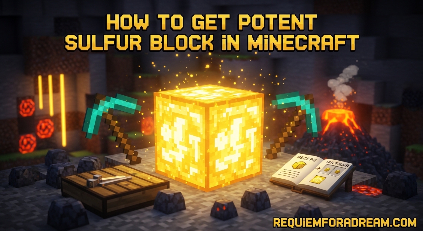 How to Get Potent Sulfur Block in Minecraft