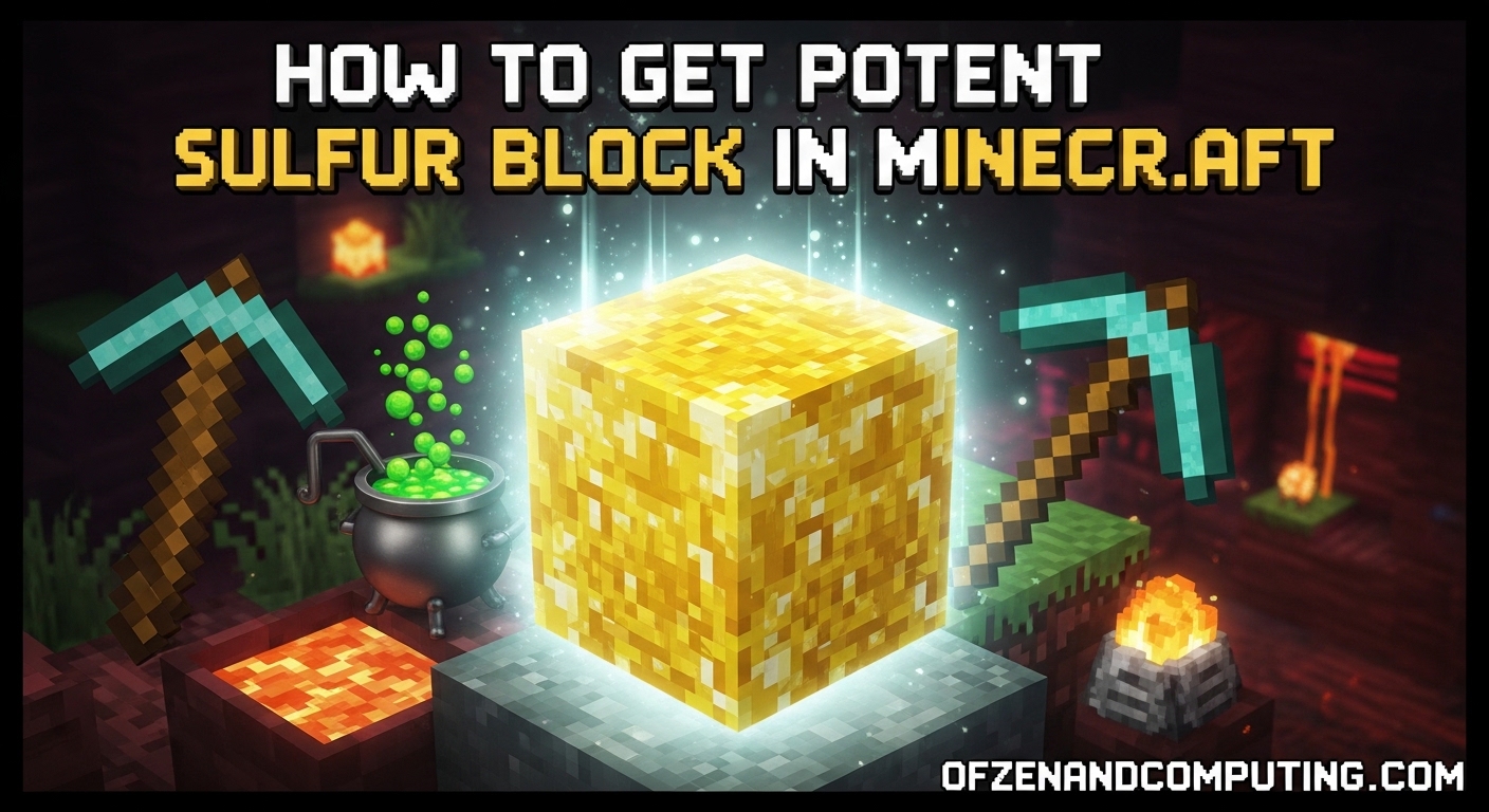 How to Get Potent Sulfur Block in Minecraft