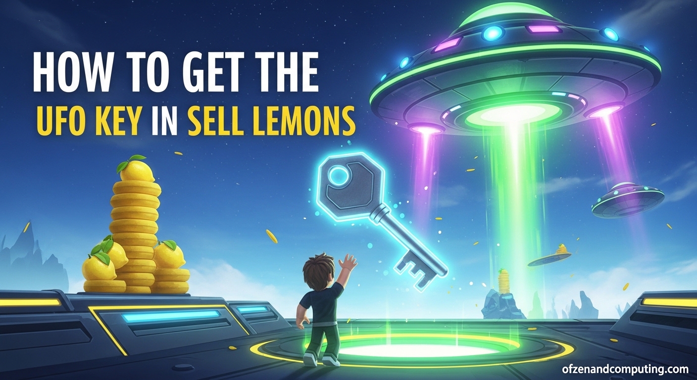 How to Get the UFO Key in Sell Lemons