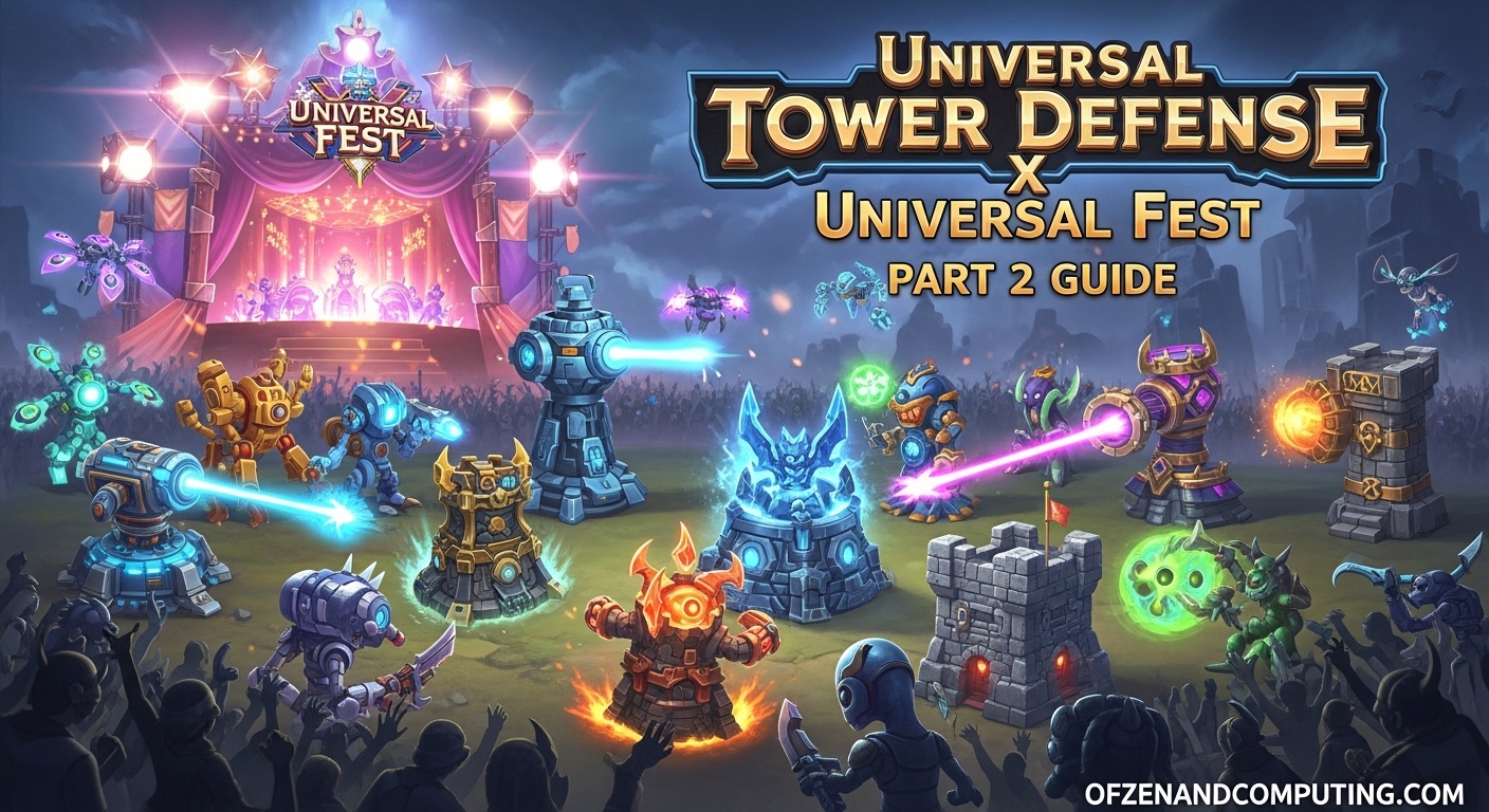 Universal Tower Defense X Universal Fest Part 2 Guide