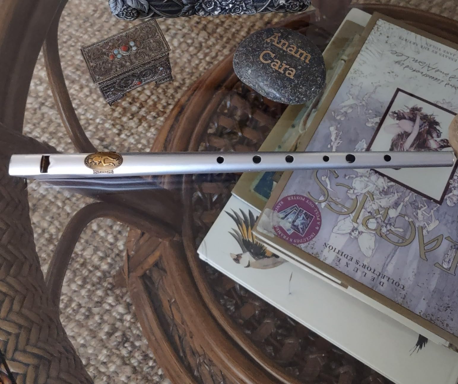 Clarke Original C Tinwhistle - Black with Gold Diamond Decor - Traditional Irish Celtic Penny Whistle customer photo 2
