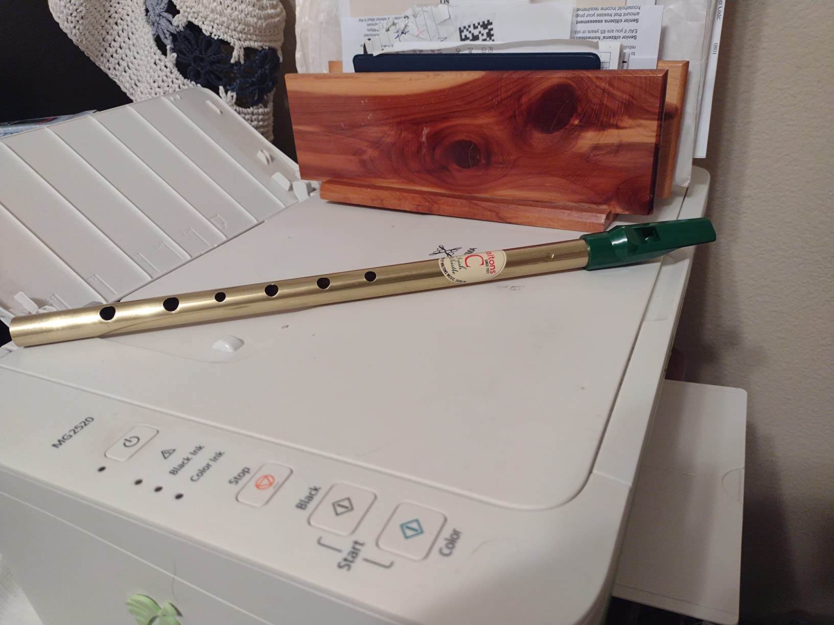 Waltons Brass Irish Whistle in Key of C - For Beginners, Intermediate and Experts. Authentic Irish Instrument customer photo 1