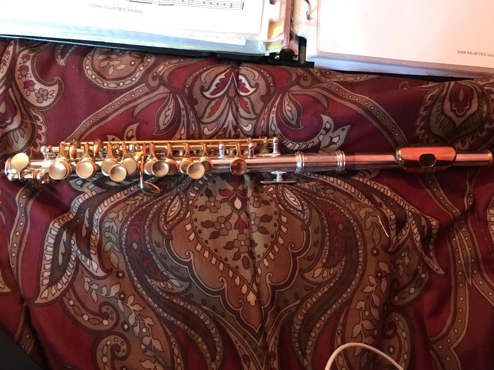 Sky (Paititi) Band Approved Orchid Purple Lacquer with Gold Keys Piccolo Key of C with Hard Case, Cloth, Cleaning Rod, Joint Grease and Screw Driver customer photo 2