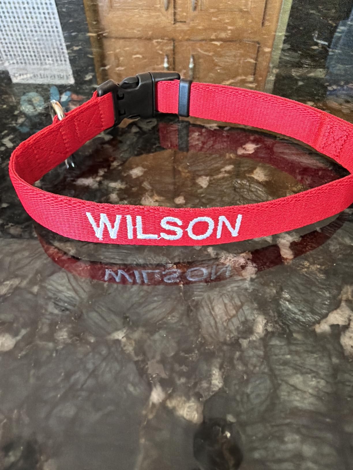 GoTags Personalized Dog Collar, Custom Embroidered with Pet Name and Number | Available in Blue, Black, Pink, Red and Orange, for Boy and Girl Dogs or Cats, Adjustable Sizes, Small, Medium, and Large customer photo 2