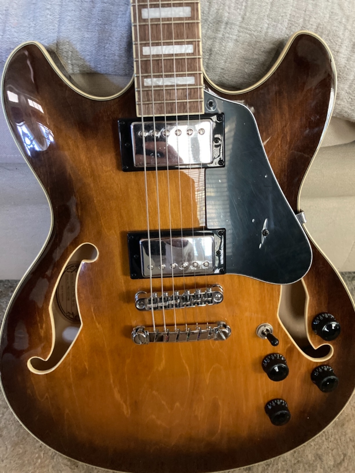 Ibanez Artcore AS73 Semi-Hollow Body Electric Guitar - Tobacco Brown customer photo 3