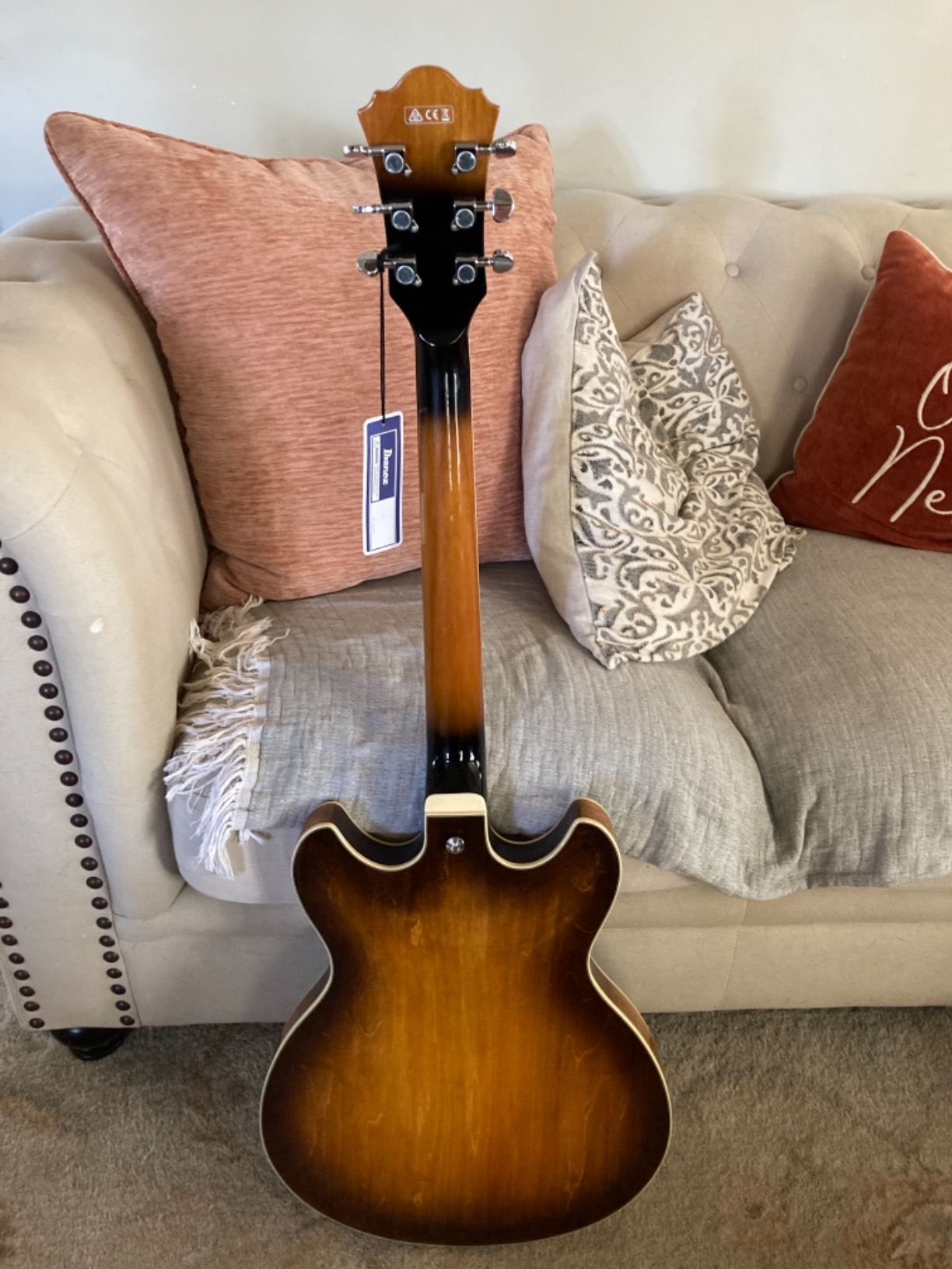 Ibanez Artcore AS73 Semi-Hollow Body Electric Guitar - Tobacco Brown customer photo 4