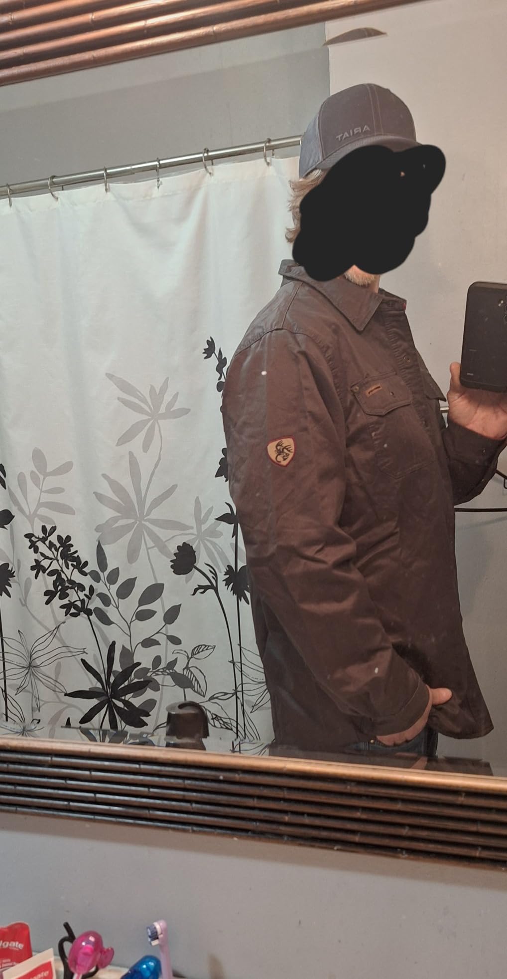 Legendary Whitetails Mens Flannel Lined Shirt Jacket Waxed Cotton Water Resistant Shacket customer photo 1