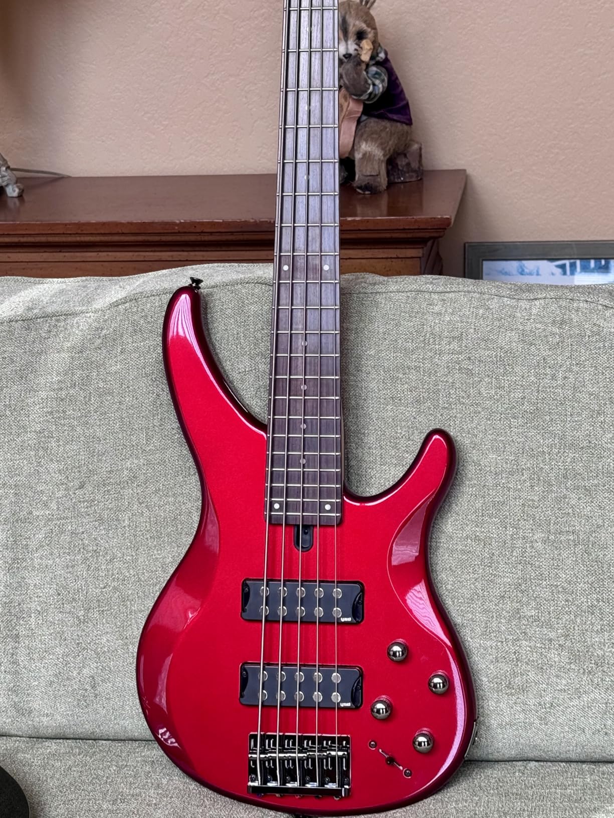 Yamaha TRBX174 DBM Agathis Body, Electric Bass Guitar, 4-String, Dark Blue Metallic customer photo 1