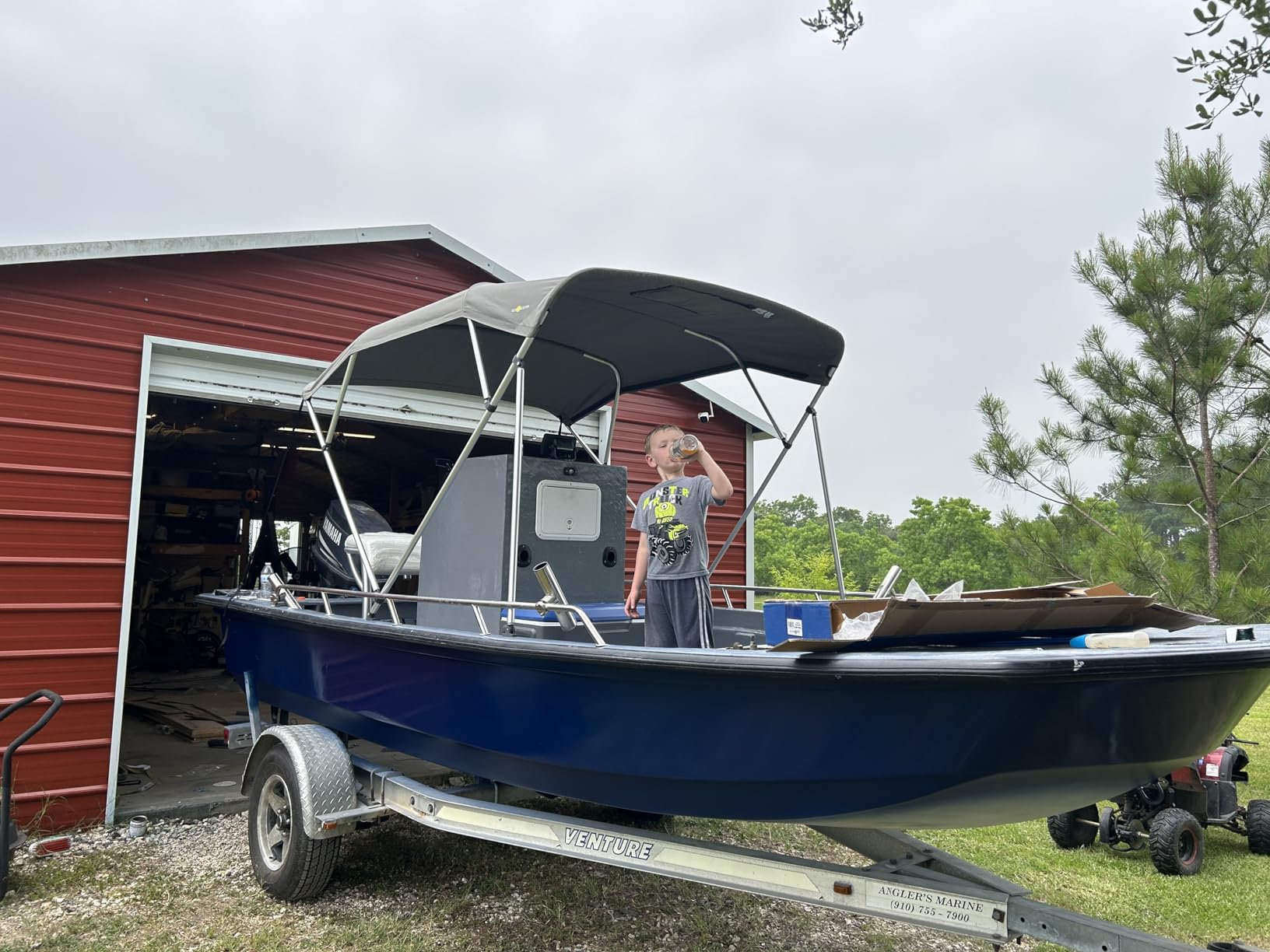 Oceansouth 4 Bow Bimini - 8ft Deluxe customer photo 1